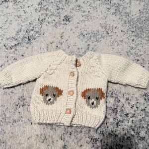 Huggalugs 2025 Cream Puppy Cardigan